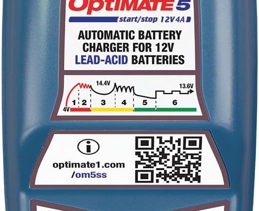 Optimate 5 Chargeur-testeur-mainteneur avec récupération de batterie 12 V 4 A en 6 étapes